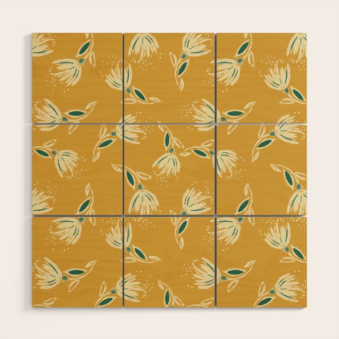 Sketchy Dandelions Wood Wall Art Gallery Image 1