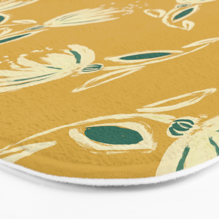 Sketchy Dandelions Bath Mat Gallery Image 3