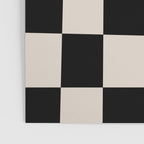 Abstract Checker Pattern 224 Black and Linen White Poster Gallery Image 3