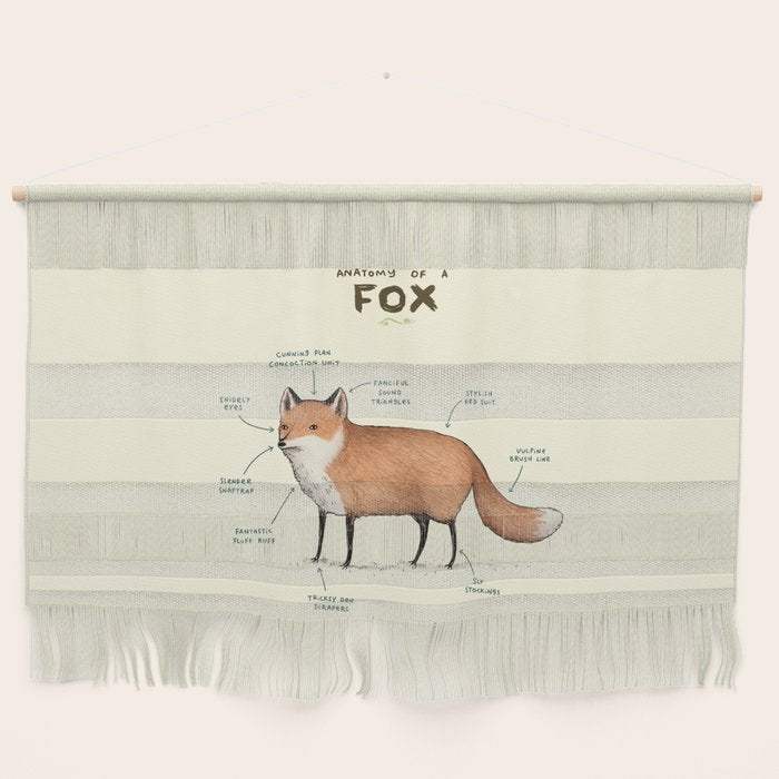 Anatomy of a Fox Wall Hanging Gallery Image 1