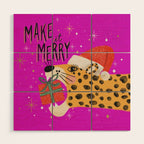 Make it merry Wood Wall Art Gallery Image 1