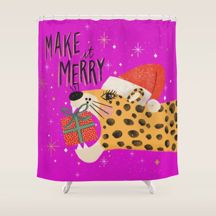 Make it merry Shower Curtain Gallery Image 1