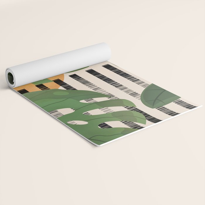 Tropical Garden Leaves 01 Yoga Mat Gallery Image 2