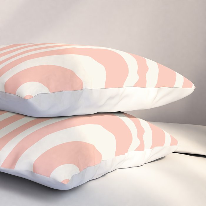 Abstract Wavy Stripes XLI Pillow Sham Gallery Image 3