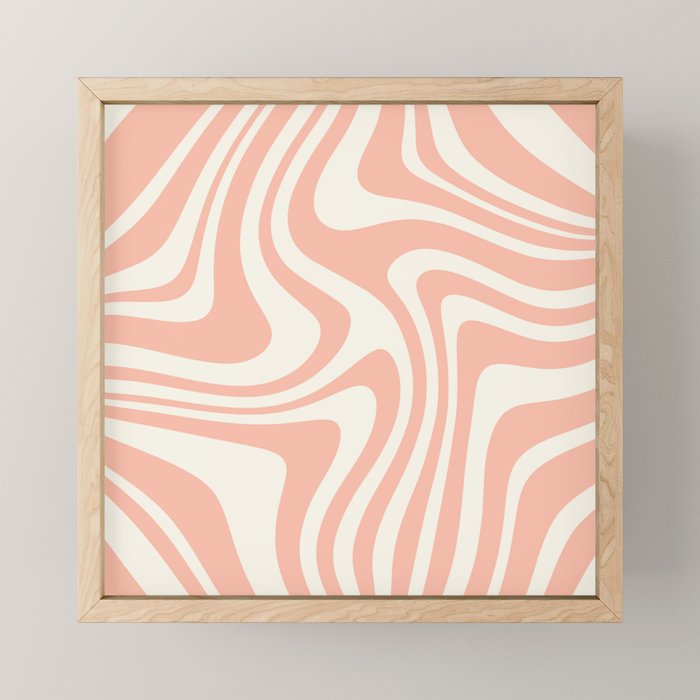 Abstract Wavy Stripes XLI Mini Art Print Gallery Image 1