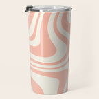 Abstract Wavy Stripes XLI Travel Mug Gallery Image 3