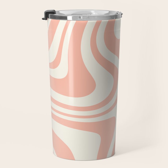 Abstract Wavy Stripes XLI Travel Mug Gallery Image 3
