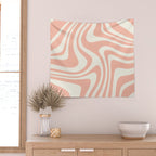 Abstract Wavy Stripes XLI Wall Tapestry Gallery Image 2