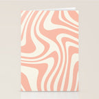 Abstract Wavy Stripes XLI Stationery Card Gallery Image 2