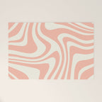 Abstract Wavy Stripes XLI Welcome Mat Gallery Image 1