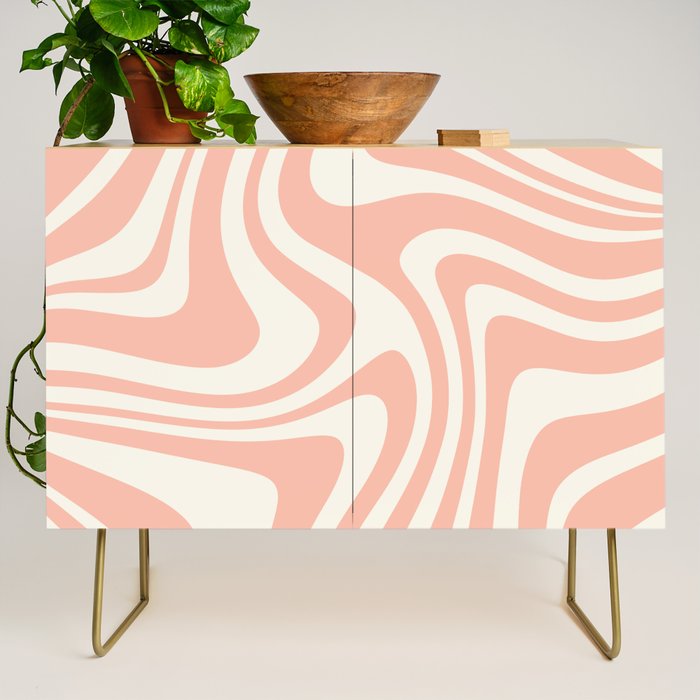 Abstract Wavy Stripes XLI Credenza Gallery Image 1