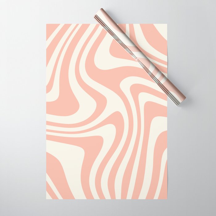 Abstract Wavy Stripes XLI Wrapping Paper Gallery Image 1