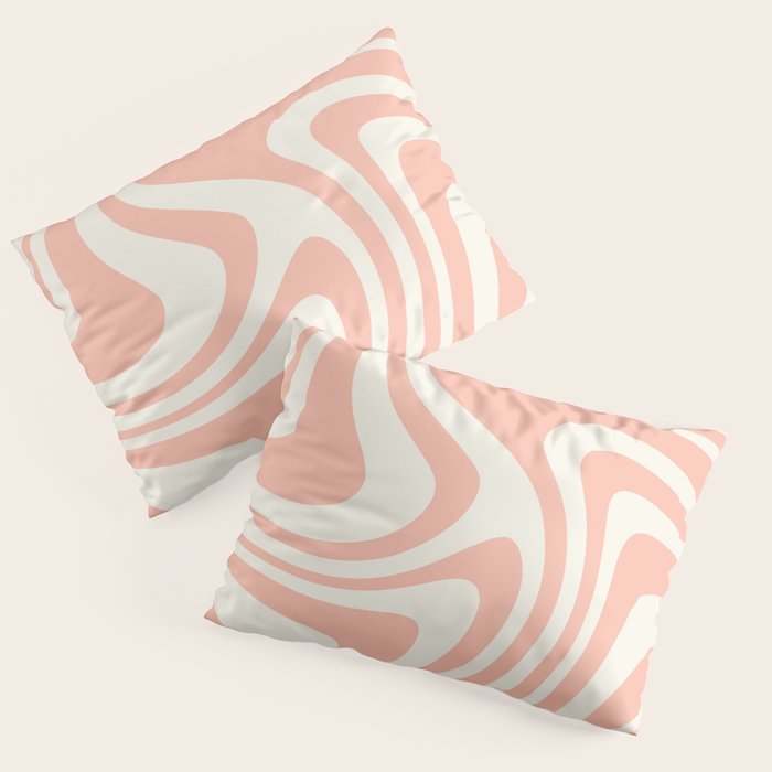 Abstract Wavy Stripes XLI Pillow Sham Gallery Image 3