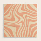 Abstract Wavy Stripes XLI Wood Wall Art Gallery Image 1