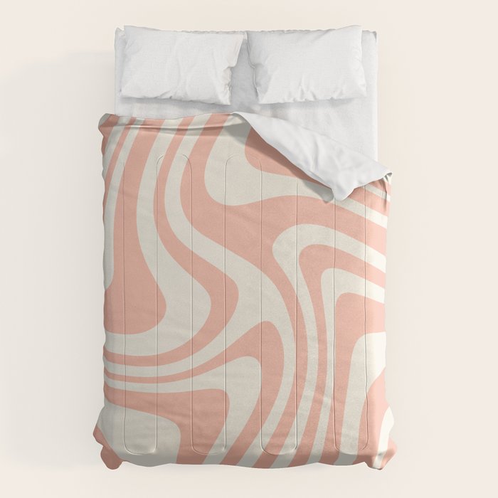 Abstract Wavy Stripes XLI Comforter Gallery Image 6