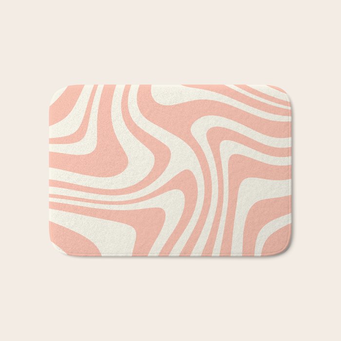 Abstract Wavy Stripes XLI Bath Mat Gallery Image 1