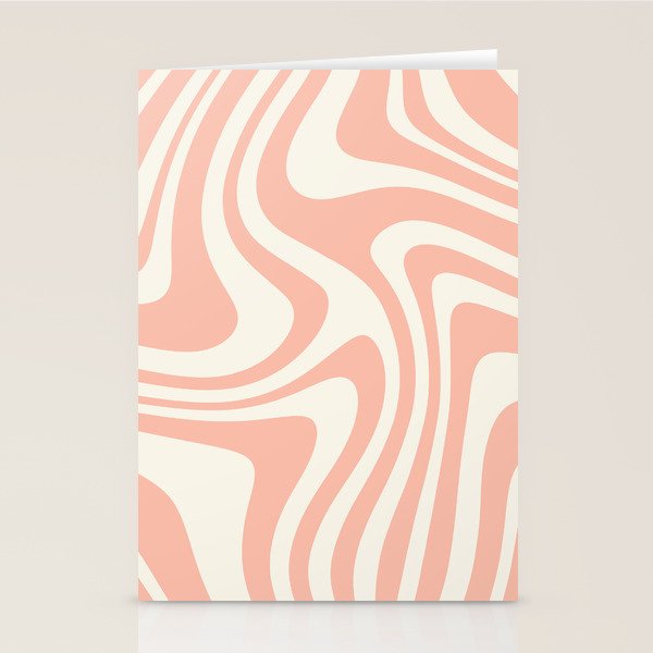 Abstract Wavy Stripes XLI Stationery Card Gallery Image 1