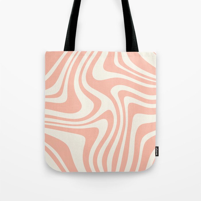 Abstract Wavy Stripes XLI Tote Bag Gallery Image 1