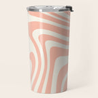 Abstract Wavy Stripes XLI Travel Mug Gallery Image 2