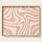 Abstract Wavy Stripes XLI Serving Tray Gallery Image 1