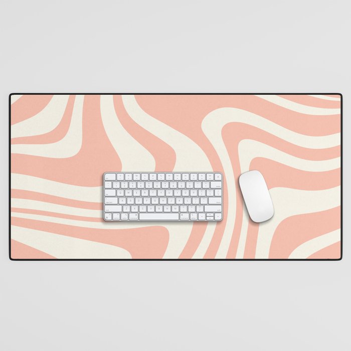 Abstract Wavy Stripes XLI Desk Mat Gallery Image 1
