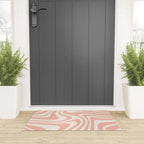 Abstract Wavy Stripes XLI Welcome Mat Gallery Image 3