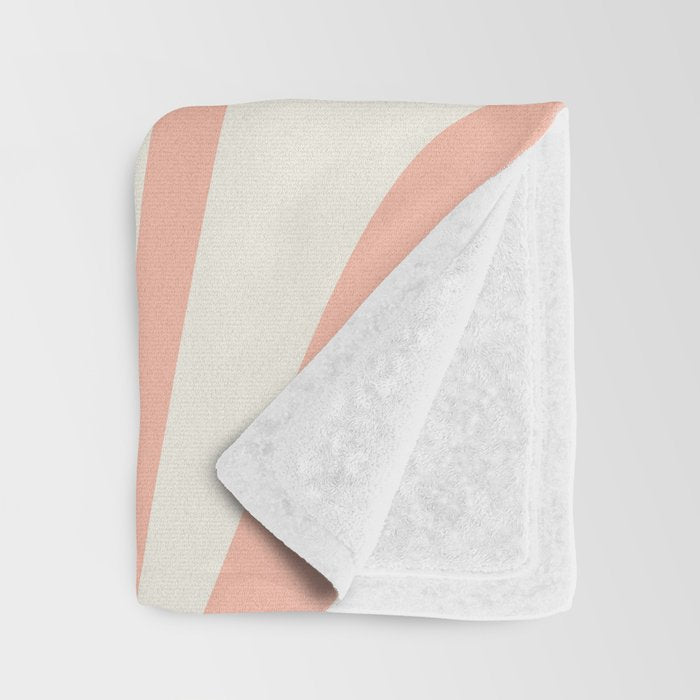 Abstract Wavy Stripes XLI Throw Blanket Gallery Image 3