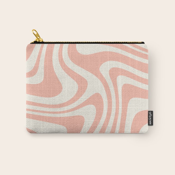 Abstract Wavy Stripes XLI Carry All Pouch Gallery Image 1