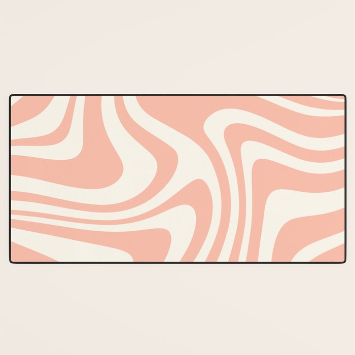 Abstract Wavy Stripes XLI Desk Mat Gallery Image 3