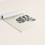 Monstera Leaf Drawing Yoga Mat Gallery Image 2