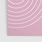 Minimal Line Curvature LXXVI Blush Pink Mid Century Modern Arch Abstract Poster Gallery Image 3