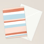 mesa, desert pastel stripes Stationery Card Gallery Image 2