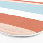 mesa, desert pastel stripes Bath Mat Gallery Image 3
