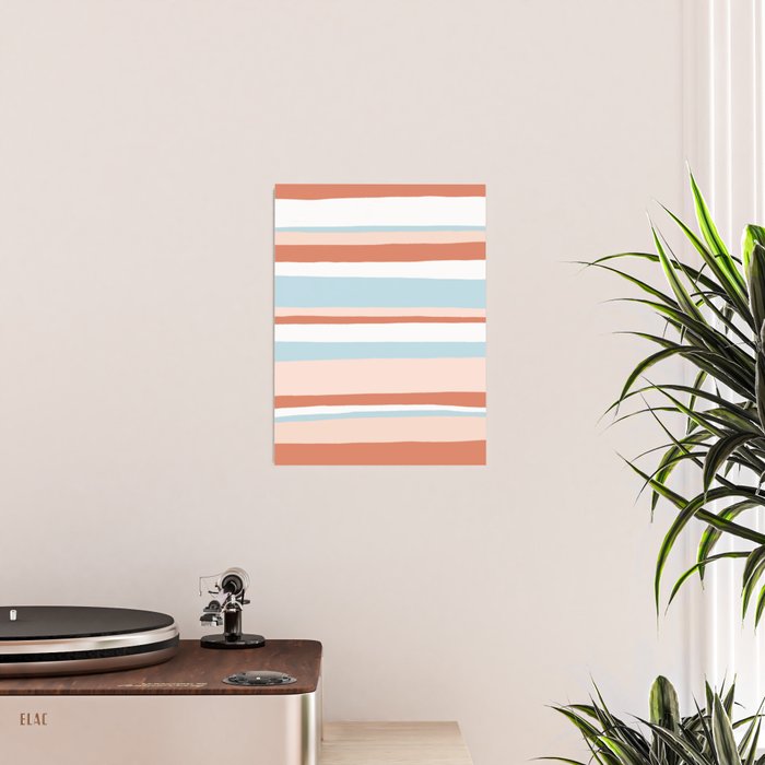 mesa, desert pastel stripes Poster Gallery Image 2
