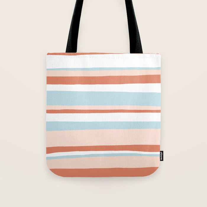 mesa, desert pastel stripes Tote Bag Gallery Image 1