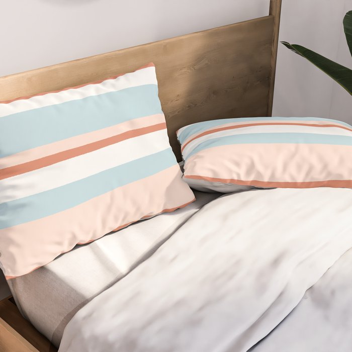 mesa, desert pastel stripes Pillow Sham Gallery Image 2