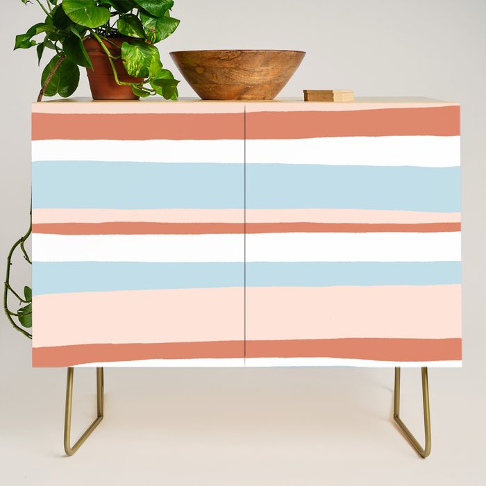 mesa, desert pastel stripes Credenza Gallery Image 1