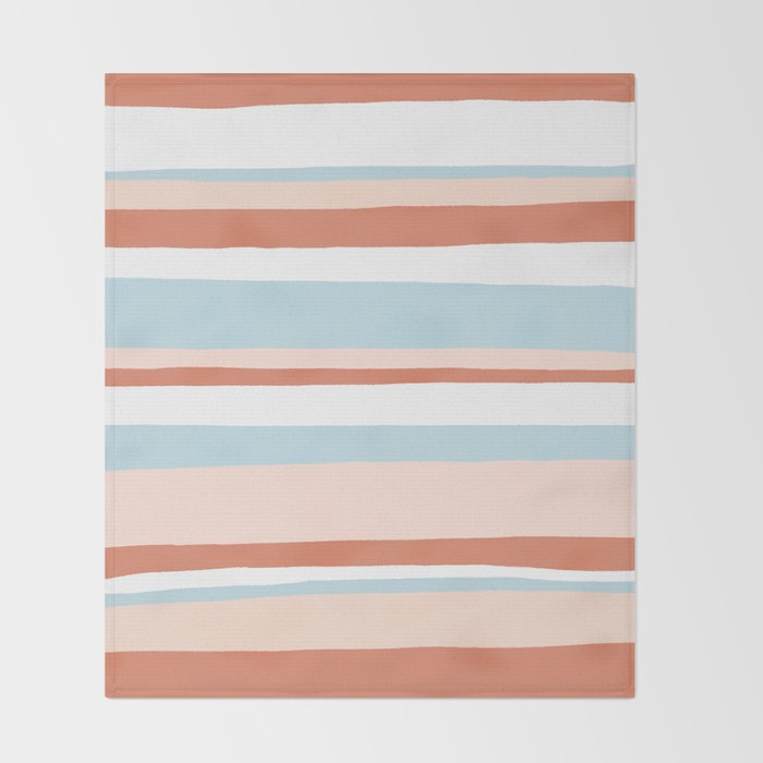 mesa, desert pastel stripes Throw Blanket Gallery Image 2