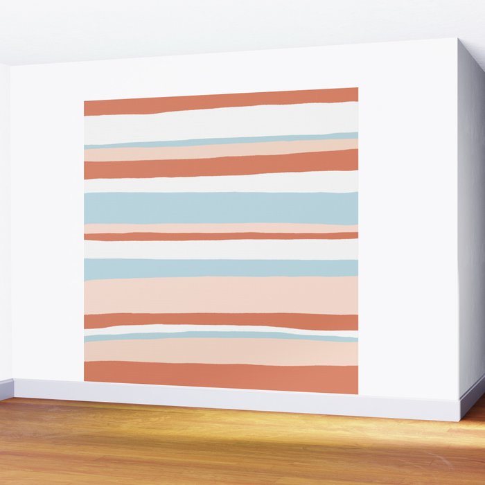 mesa, desert pastel stripes Wall Mural Gallery Image 2