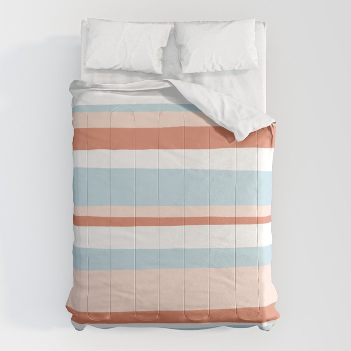 mesa, desert pastel stripes Comforter Gallery Image 6
