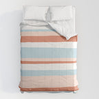 mesa, desert pastel stripes Comforter Gallery Image 6