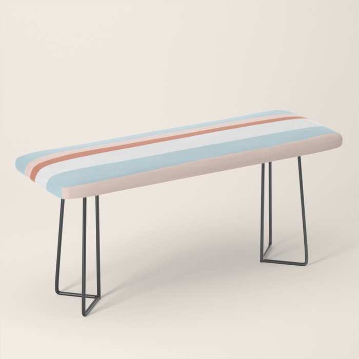 mesa, desert pastel stripes Bench Gallery Image 1