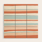 mesa, desert pastel stripes Wood Wall Art Gallery Image 1