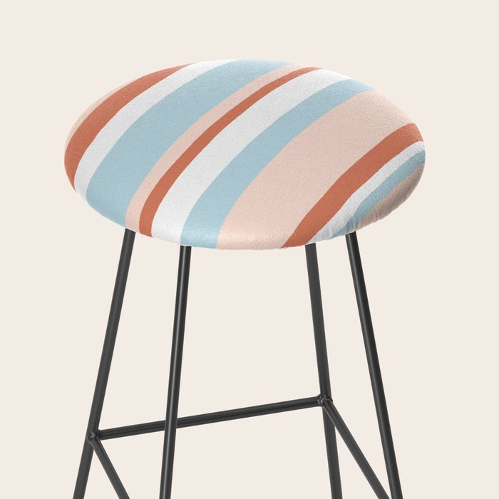 mesa, desert pastel stripes Stool Gallery Image 2
