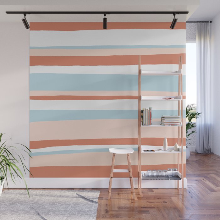 mesa, desert pastel stripes Wall Mural Gallery Image 1