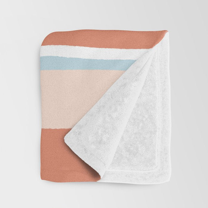 mesa, desert pastel stripes Throw Blanket Gallery Image 3