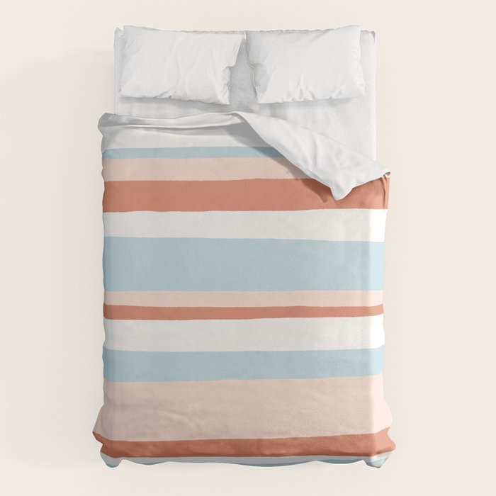 mesa, desert pastel stripes Duvet Cover Gallery Image 1