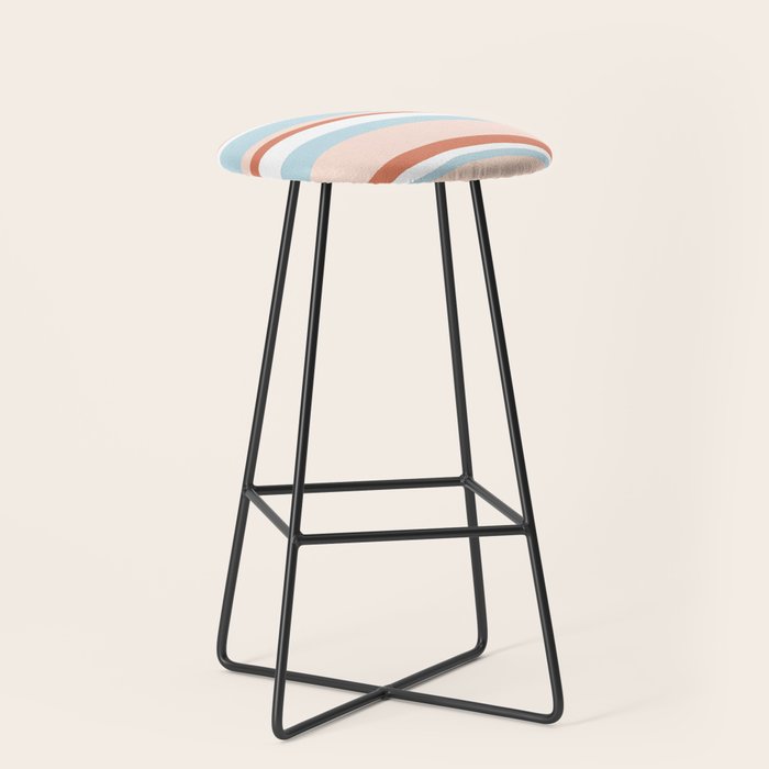 mesa, desert pastel stripes Stool Gallery Image 1