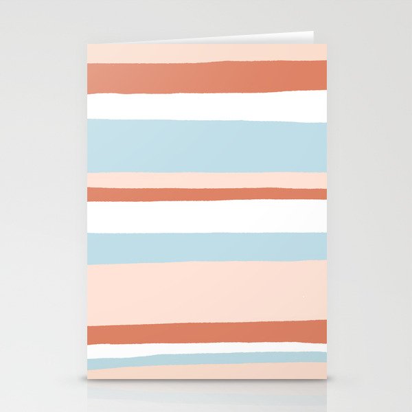 mesa, desert pastel stripes Stationery Card Gallery Image 1