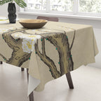 Plum blossoms, bird and the moon Type A (Minhwa: Korean traditional/folk art) Tablecloth Gallery Image 3